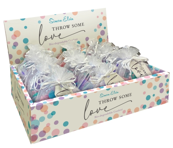 SJ13109 SJ13109 CONFETTI WEDDING ORGANZA BAGS