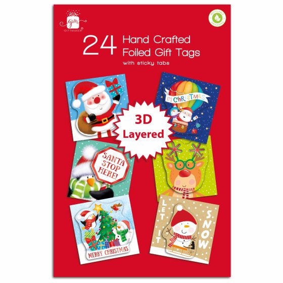 WIGIG TAGS 24 HANDCRAFTED NOVELTY