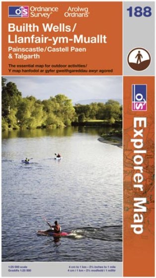 ** WIGIG ** MAP 188 EXP BUILTH WELLS