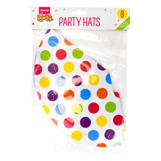 PARTY HATS 8PK