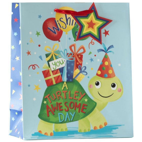 NEW FOR 2024 SG12842 GIFT BAG TURTLEY AWESOME MED