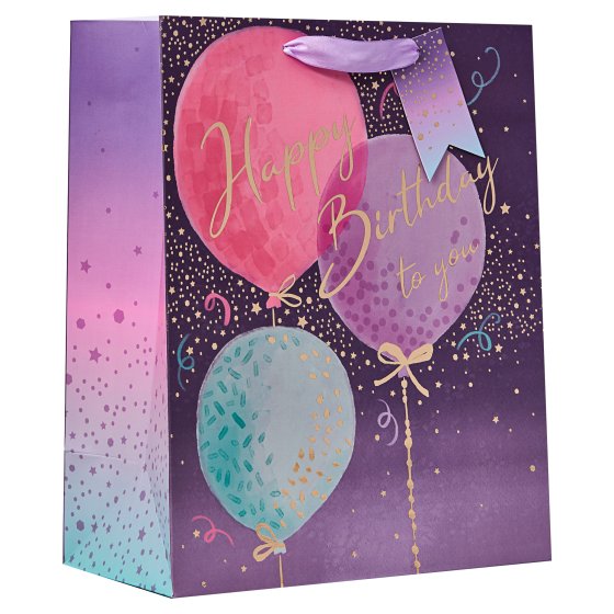 SH14318 GIFT BAG HAPPY BIRTHDAY BALLOO