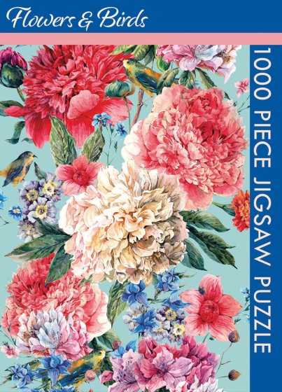 ** WIGIG ** JIGSAW 1000 PCE FLOWERS AND BIRD