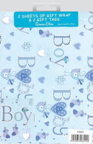 SH13725 WRAP BABY BOY 2 SH 2 TAG OCCAS