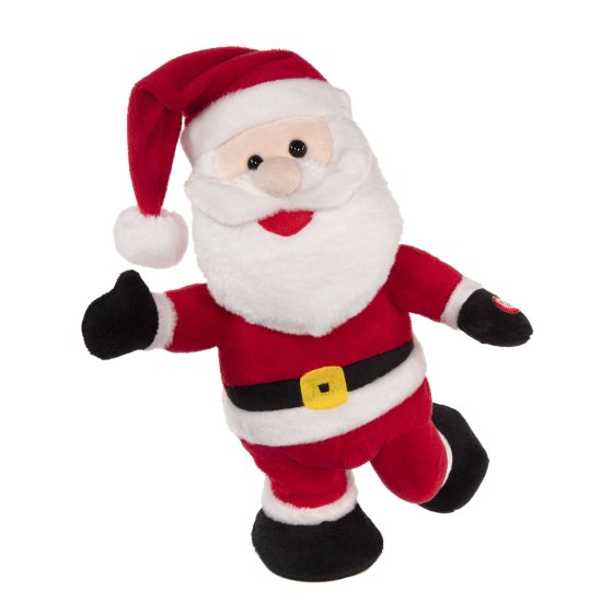 32CM ANIMATED SKATING SANTA