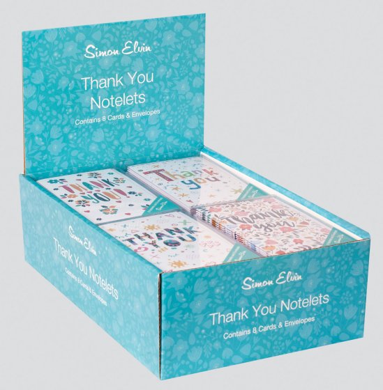SH14920 8 THANK YOU NOTELET