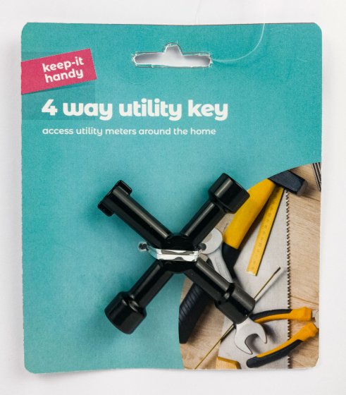 HOUSEHOLD 4 WAY UTILITY KEY KIH