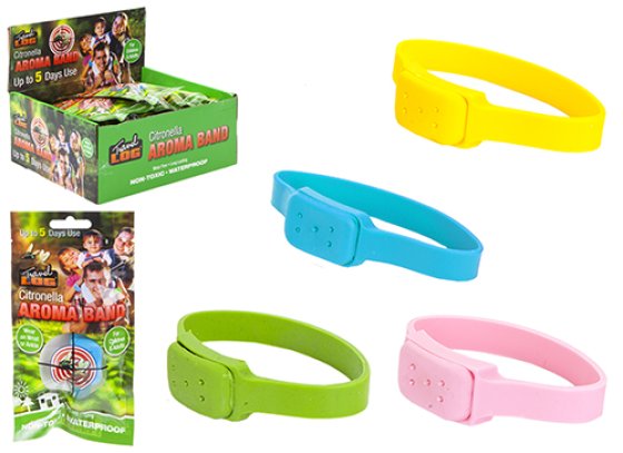 MOSQUITO WRIST BAND WPROOF 4 ASST