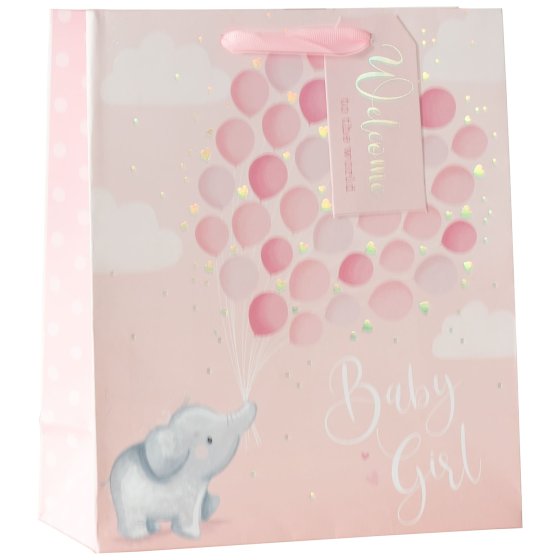 NEW FOR 2024 SG12916 GIFT BAG BABY ROSE MED