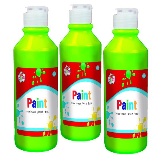SH08711 PAINT 300ML KIDS CREATE GREEN