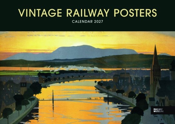 DJ1305 CALENDAR A4 VINTAGE RAILWAY PO