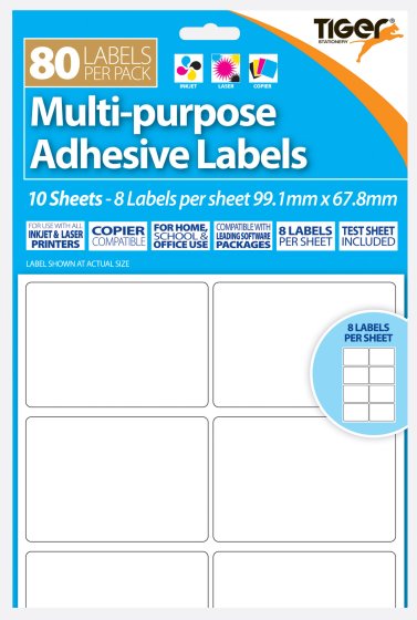 SH04103 LABELS A4 PRINTER LABELS 99X68