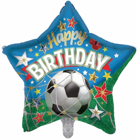 BALLOON 19IN FOIL BIRTHDAY FOOTBALL