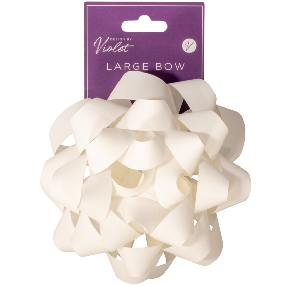 SJ14312 SJ14312 BOW LARGE WHITE 15CM 6in