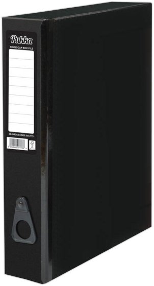 SH03403 BOX FILE FOOLSCAP PUKKA ASST