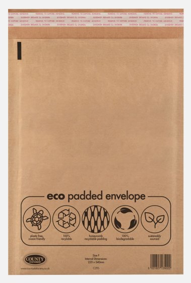 NEW FOR 2024 SG00148 PADDED ENVELOPE ECO PAPER SIZE
