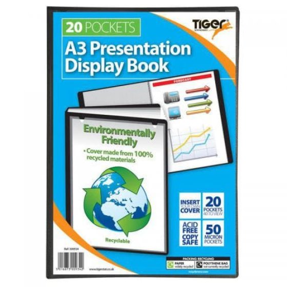 ** WIGIG ** A3 20 PKT PRESENT/DISPLAY BOOK