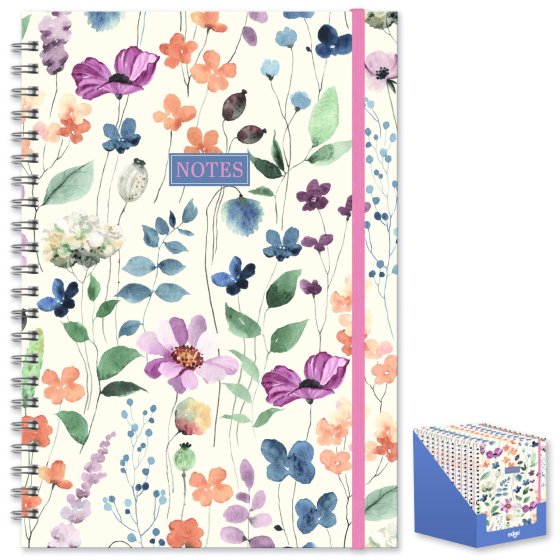 SH01306 NOTEBOOK WILD BLOOM TWIN WIRO
