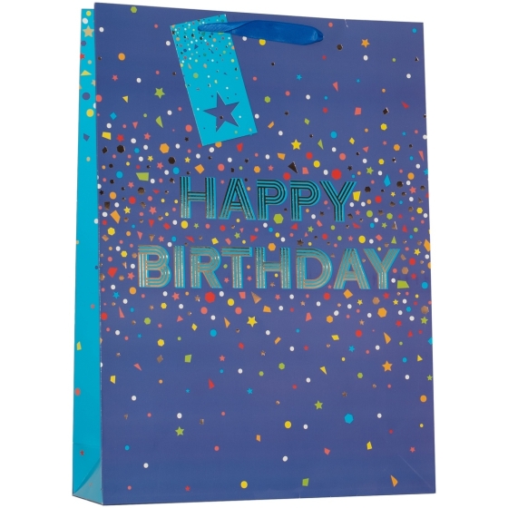 SJ15212 SJ15212 GIFT BAG HAPPY BIRTHDAY BLUE EXTRA LARGE
