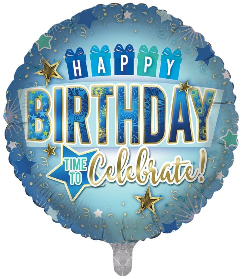 SH12718 BALLOON 18IN FOIL HAPPY BIRTHD