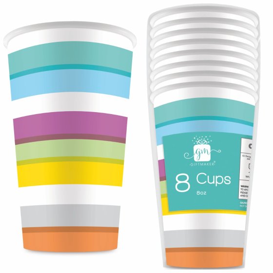 CH1611 SH11911 CUPS PARTY 8OZ SPOTS 8S