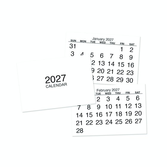 DJ0904 2027 CALENDAR TABS TRAY