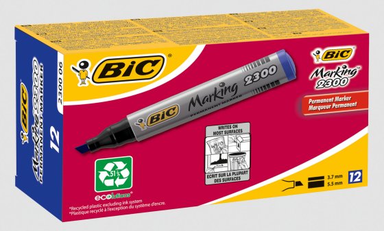 SH07511 PERM CHISEL MARKER BLUE LOOSE