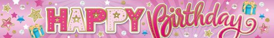 SH13020 BANNER 2.7M PARTY HAPPY BIRTHD
