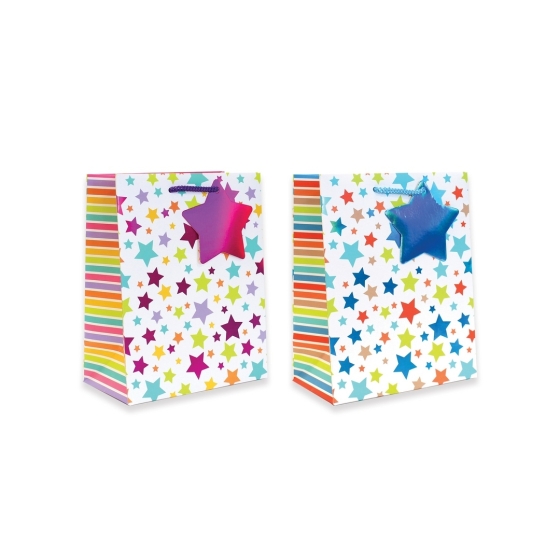 SJ15335 SJ15335 GIFT BAG STARS MEDIUM
