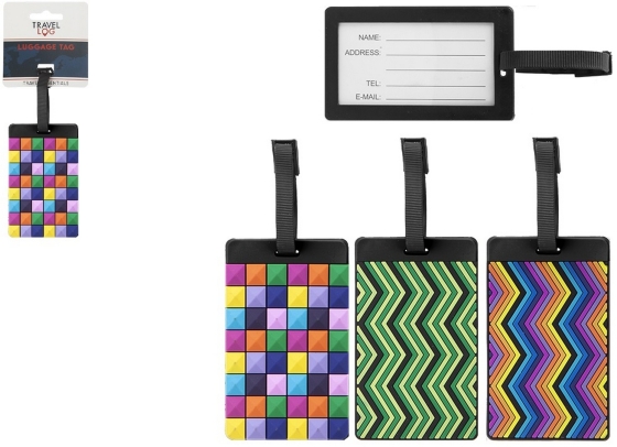 SJ10904 SJ10904 LUGGAGE TAG MODERN DESIGN ASST