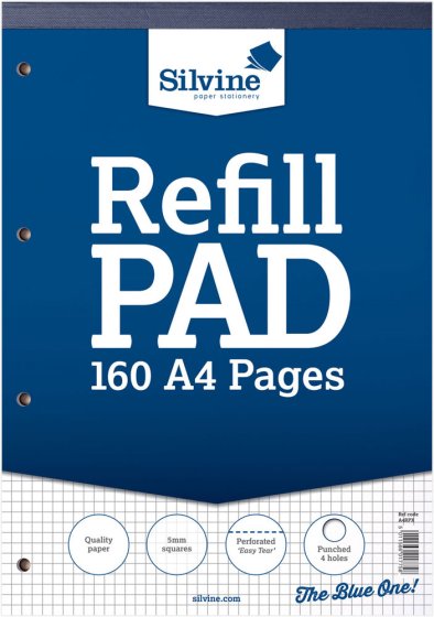 SH03110 SILVINE A4 REFILL SQUARE
