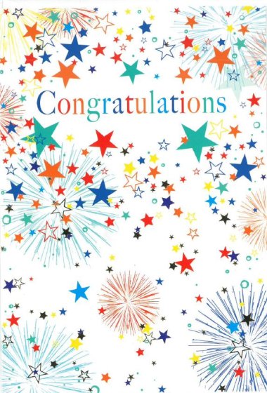 SH14837 CARD CONGRATULATION