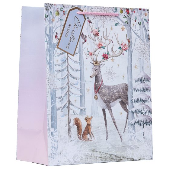 XH2907 GIFT BAG ORNATE DEER L