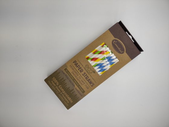 SH11804 STRAWS PAPER 50PK ASSD