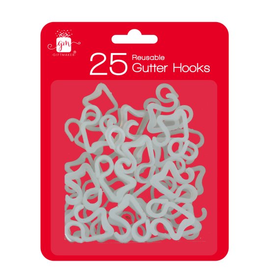 WIGIG GUTTER HOOKS PLASTIC 25PK