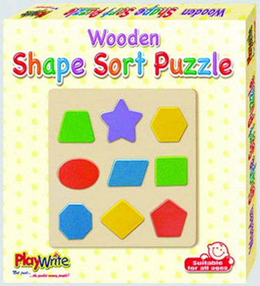 WOODEN SHAPE SORT PUZZLE
