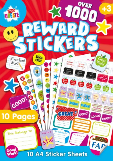 SH08414 STICKERS REWARD 1000PK