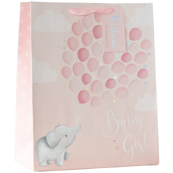 NEW FOR 2024 SG12915 GIFT BAG BABY ROSE LRG