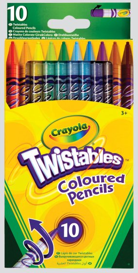 SH08008 CRAYOLA 10 TWISTABLE PENCILS