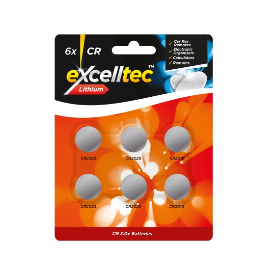 BATTERIES LITHIUM CR 6PK