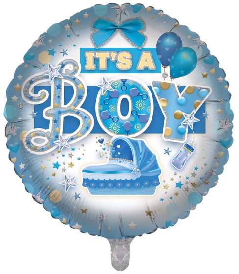 SH12733 BALLOON 18IN FOIL ITS A BOY