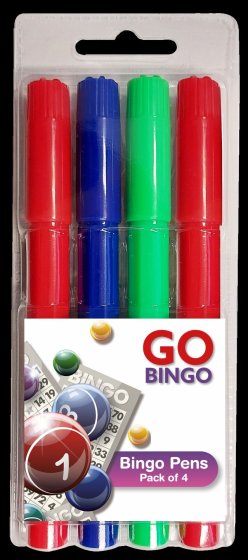 AJ1609 BINGO PENS 4PK