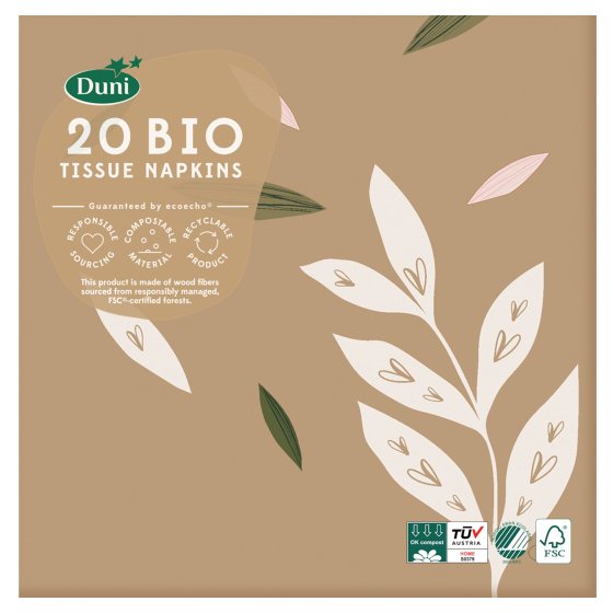 **WIGIG** NAPKINS BIO 33CM 3PLY NATURE 2