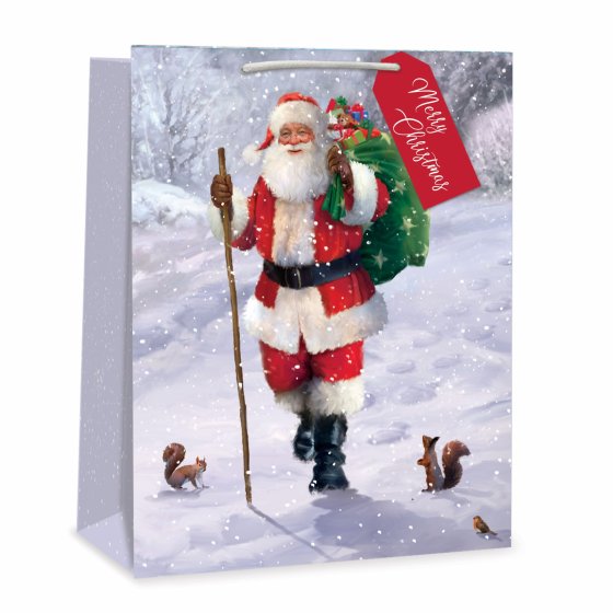 XH3107 GIFT BAG TRAD SANTA LRG