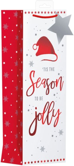 WIGIG EAT DRINK BE MERRY BOTTLE BAG