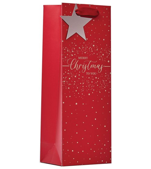 XH2108 BOTTLE BAG MERRY CHRISTMAS