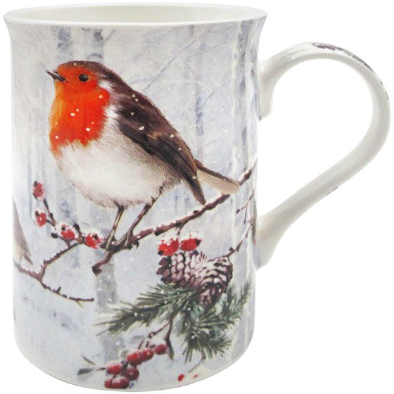 CHRISTMAS ROBINS MUG