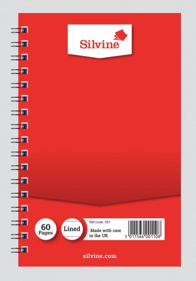 SH02602 057 SPIRAL NOTEBOOK 6X4 FEINT