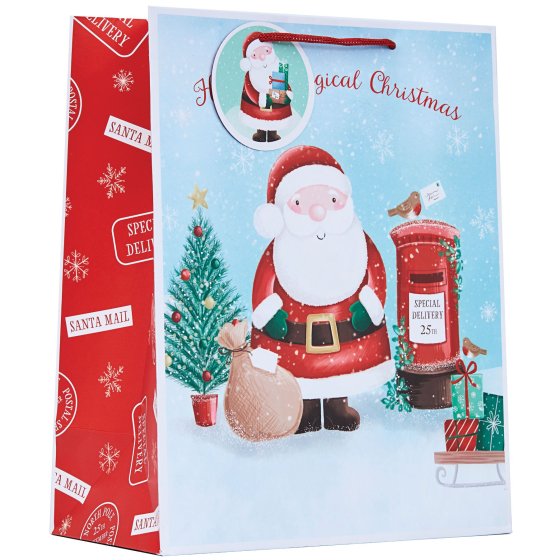 XH2504 GIFT BAG CHRISTMAS POST L