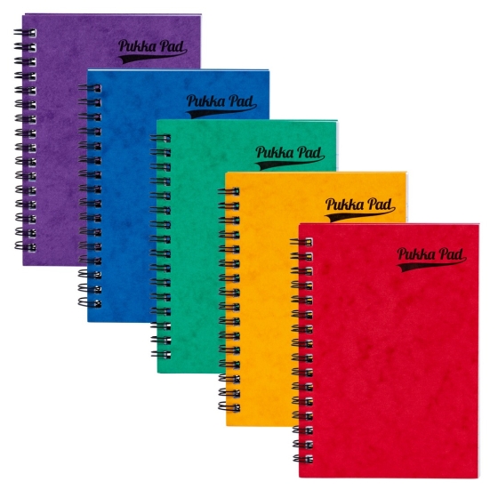 SJ02003 SJ02003 NOTEBOOK PUKKA SIDE SPIRAL A6 ASST